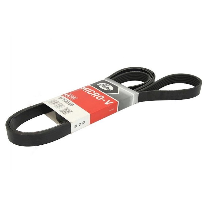 Cinghia Micro-V GATES 6PK925 - Alta Flessibilità E Durata, EPDM, Per Trasmissioni Auto - 3