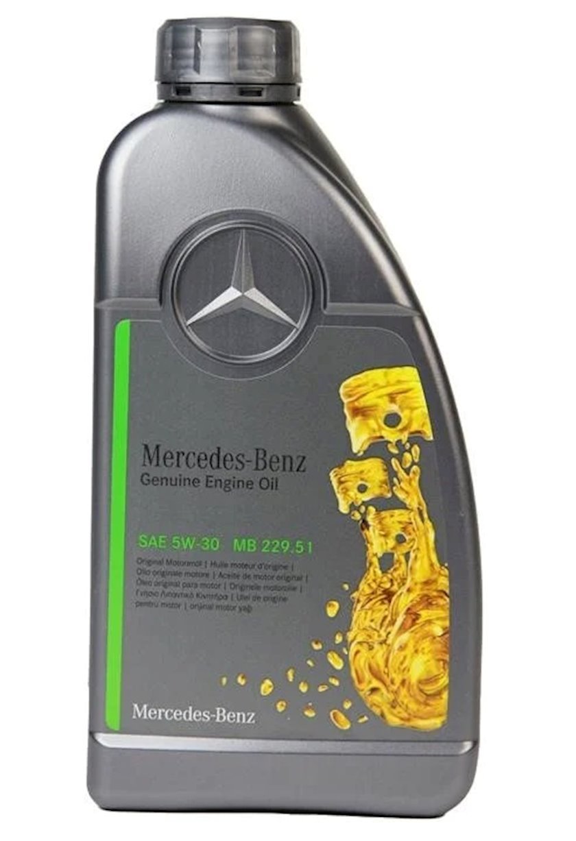  масло Mercedes МB Synthetic Engine Oil 5W-30 MB 229.51, 1 л .