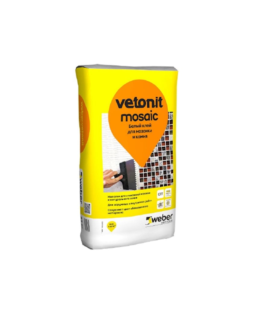 Белый клей для мозаики и камня Weber Vetonit Mosaic - купить в Баку ...