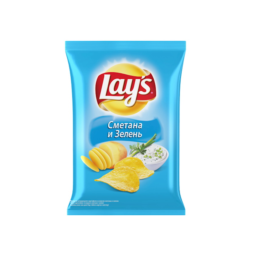 Чипсы Lays Сметана и зелень, 140 г - купить в Баку. Цена, обзор, отзывы ...