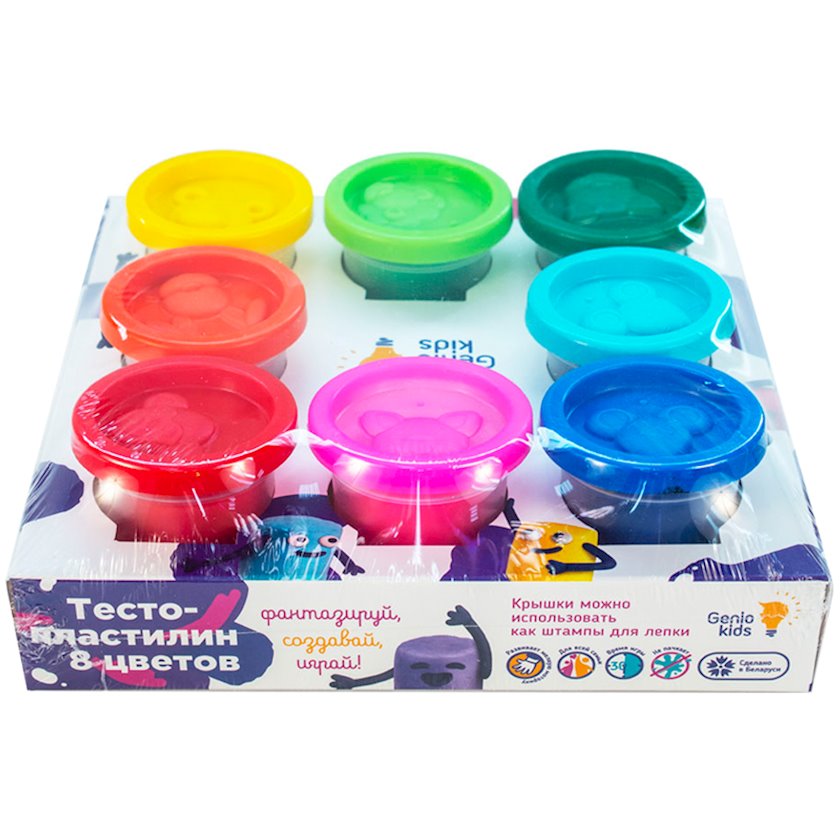 Набор пластилина Genio Kids Тесто-пластилин, 8 цветов - купить в Баку ...