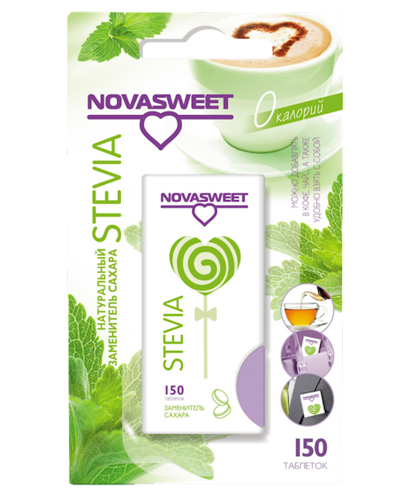 Şəkər əvəzedicisi Novasweet Stevia, 150 tab Qiymeti, Bakıda almaq