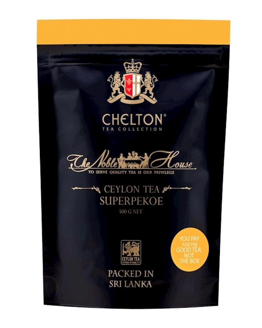Çay Chelton Ceylon Tea Super Pekoe, 500 q
