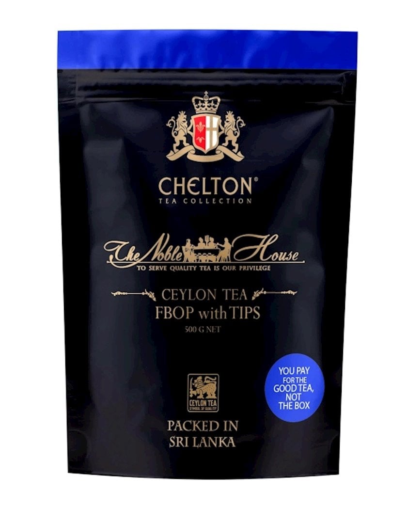 Çay Chelton Ceylon Tea FBOP With Tips, 500 q