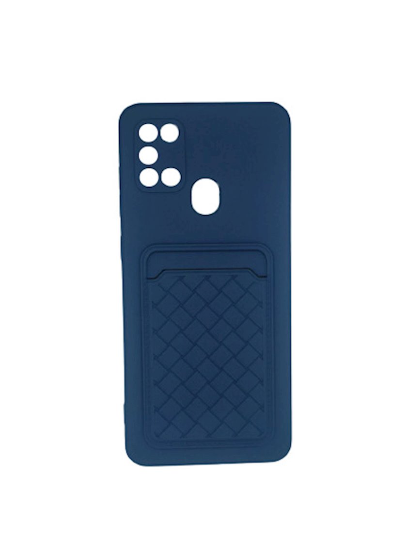 Чехол Silikon Card Case для Samsung Galaxy A21S, Blue - купить в Баку.  Цена, обзор, отзывы, продажа