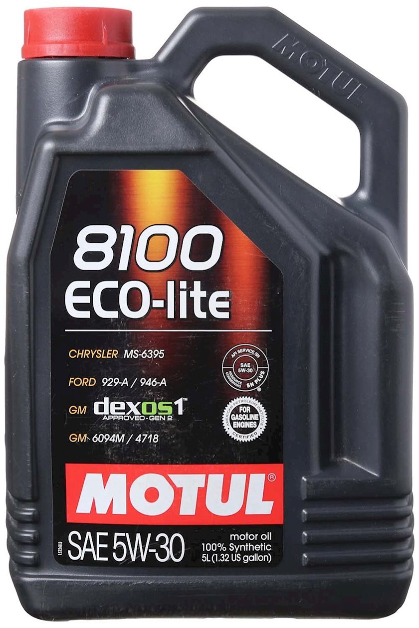 Motor Yağı Motul 8100 Eco Lite 5w 30 5 L Satışı Mator Yaglari