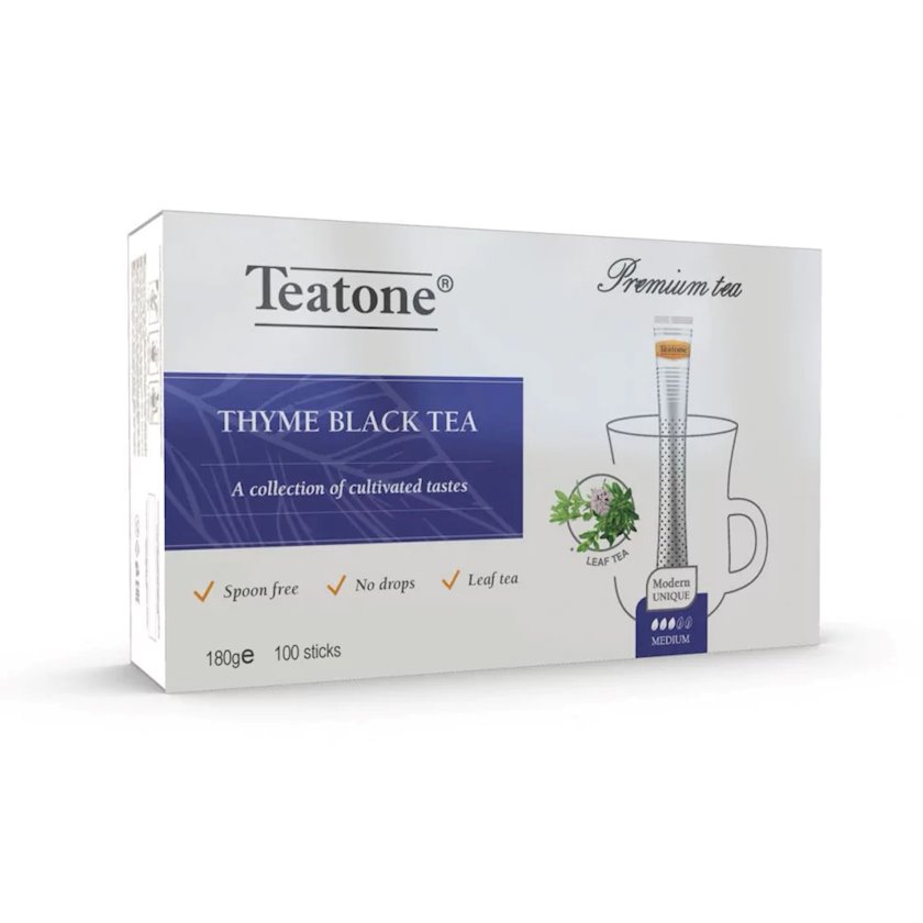 Stik çayı Teatone Thyme Black Tea, 100 əd, 180 q - Qiymeti, Bakıda ...