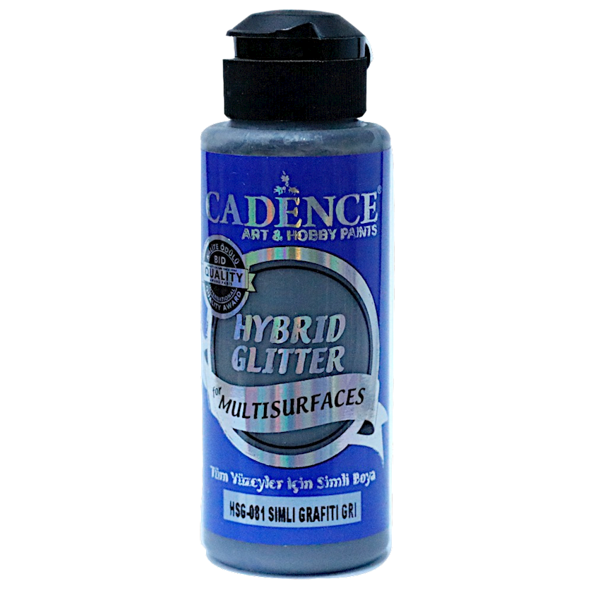 Краска с блестками Cadence Hybrid Glitter HSG-081 Graffiti Gray 120 мл ...