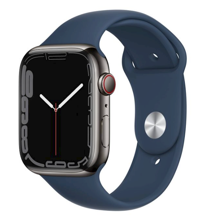 Смарт-часы Apple Watch Series 7 GPS 41mm Graphite Case Blue Band ...