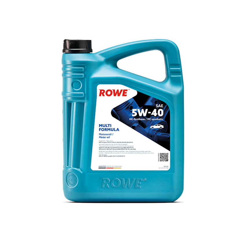 Mühərrik yağı Rowe Hightec Multi Formula SAE 5W-40, 5 l - Satışı ...