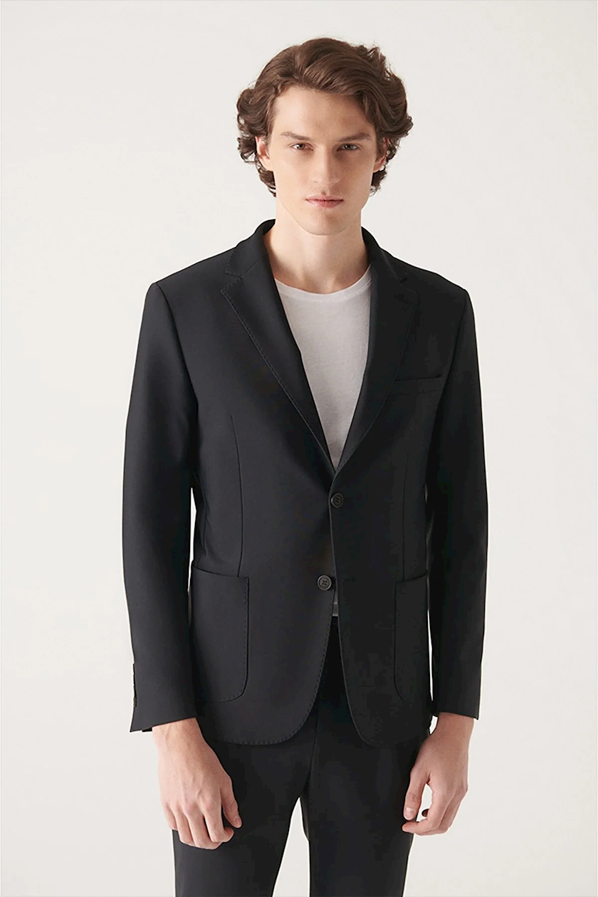 Пиджак мужской AVVA A22Y4011, черный, размер 48 - купить в Баку. Цена ...