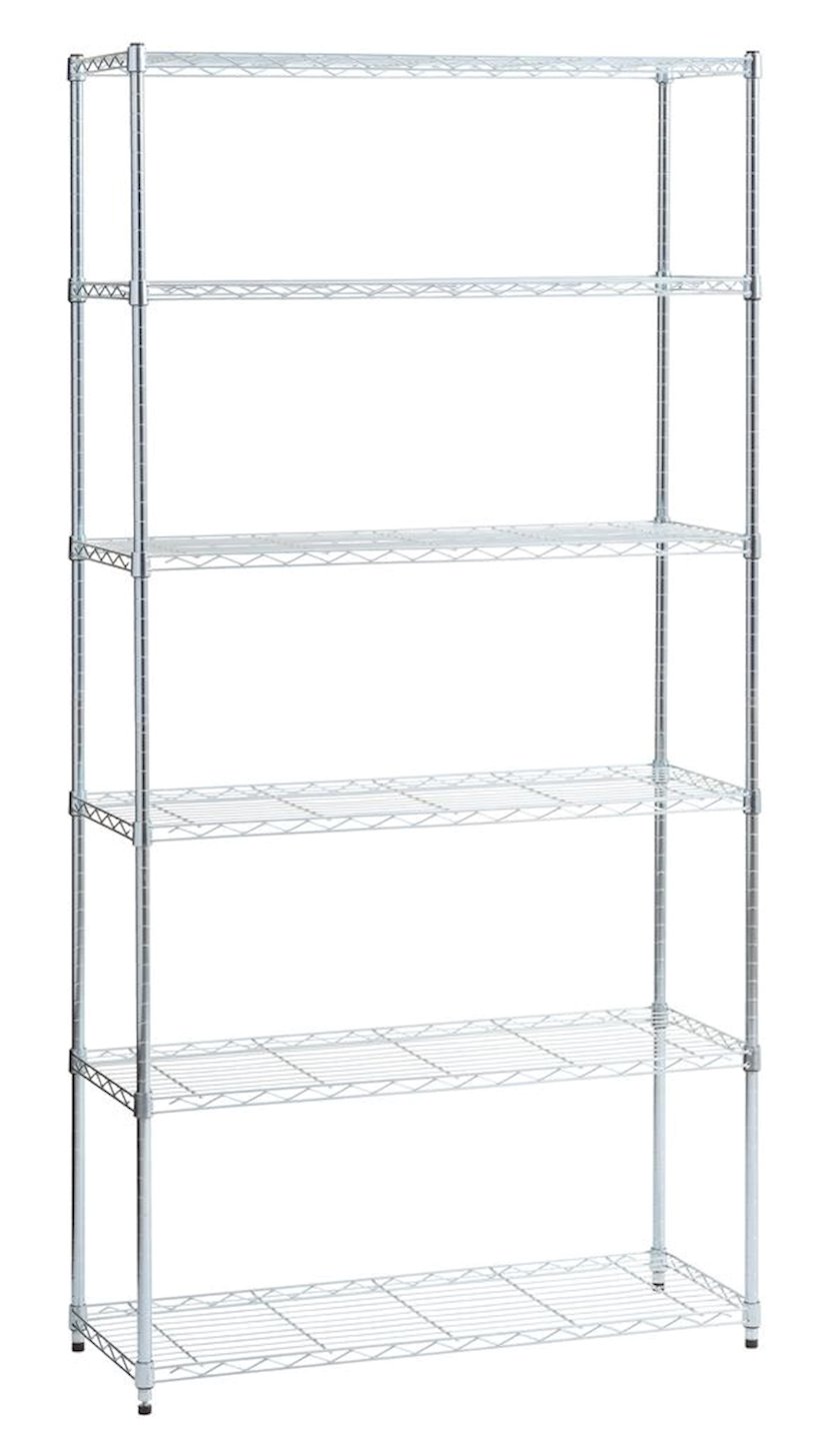 Стеллаж JYSK Vindinge, 90х180х36 см, серебристый - купить в Баку. Цена ...