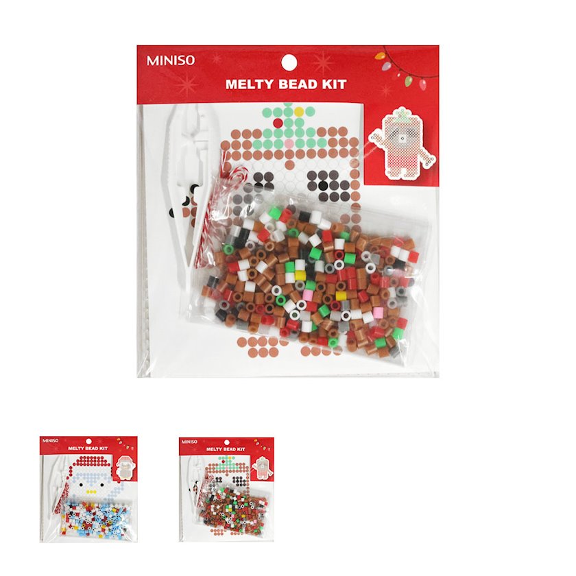Muncuqla toxuma üçün dəst Miniso Mini Family Christmas Series DIY Fuse