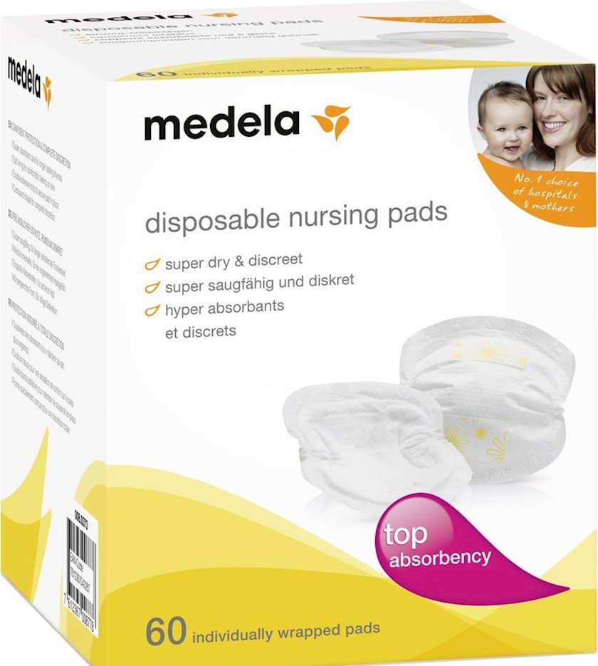 Прокладки для груди Medela, одноразовые, 60 шт - купить в Баку. Цена ...