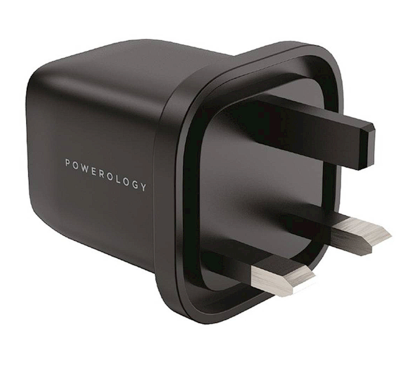Адаптер Powerology Dual Port Quick GaN Charger USBA 2.4A
