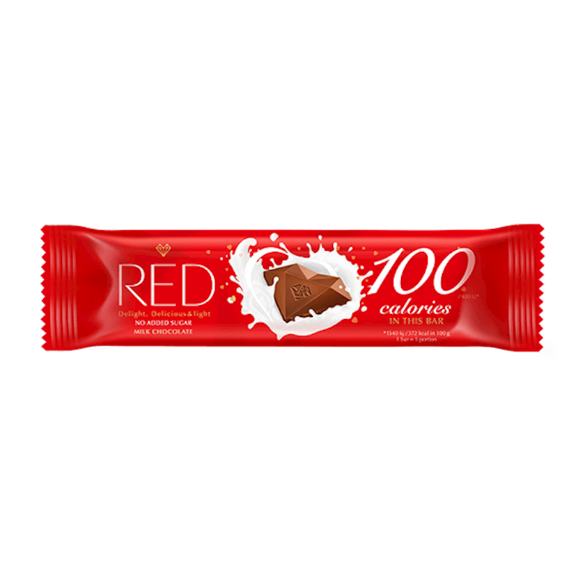 Молочный шоколад Red Delight, без сахара, 26 г - купить в Баку. Цена ...