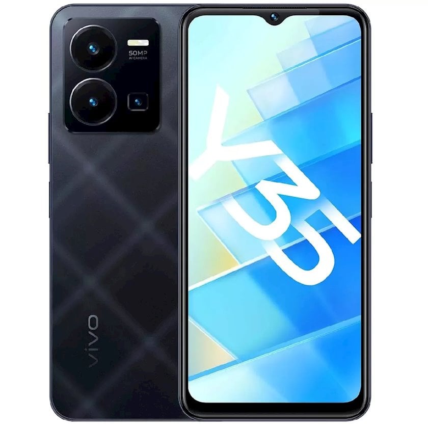 Смартфон Vivo Y35 4GB/128GB Agate Black (6935117856049) - купить в Баку ...