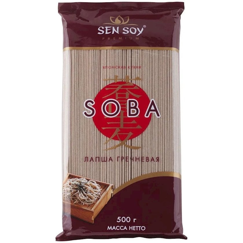 Qarabaşaq əriştəsi Sen Soy Soba, 500 q