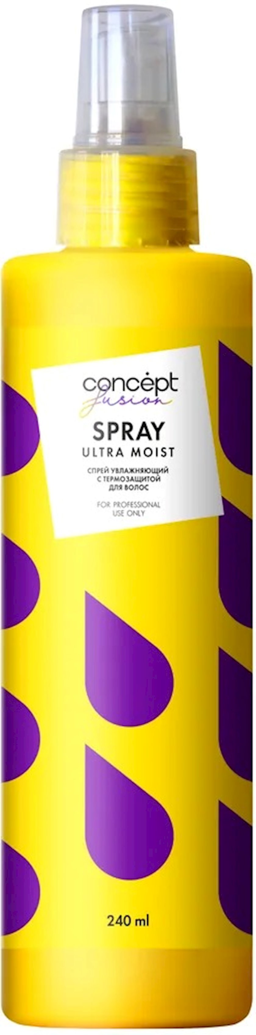 Saçlar üçün sprey-termo müdafiə Concept Fusion Ultra Moist ...