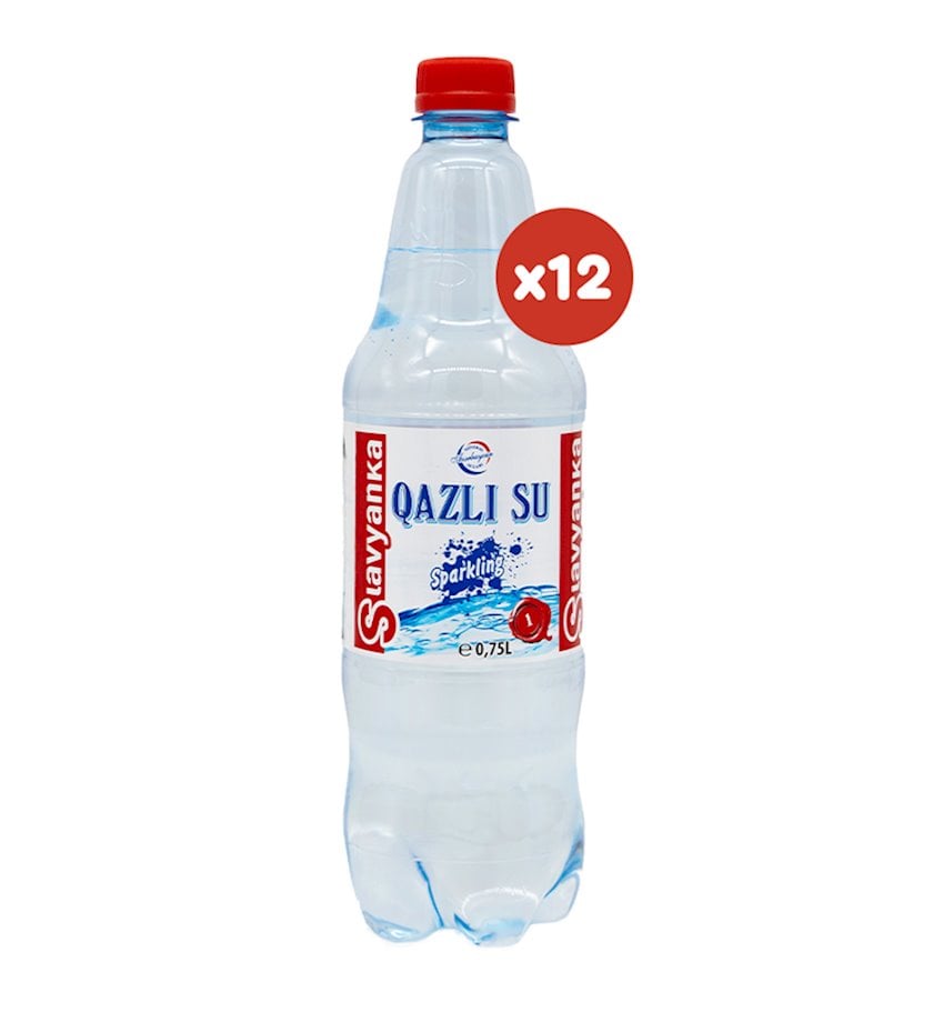 Газированная вода Slavyanka в пластиковой бутылке, 0.75 л, 12 шт ...