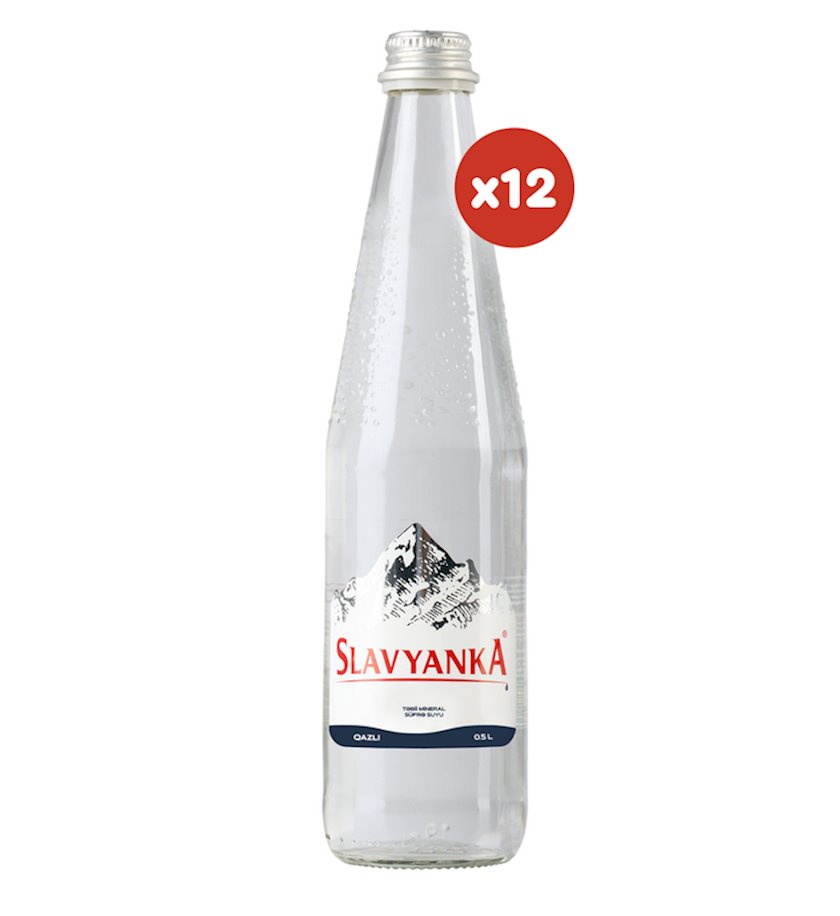 Газированная вода Slavyanka в стеклянной бутылке, 0.5 л, 12 шт - купить ...