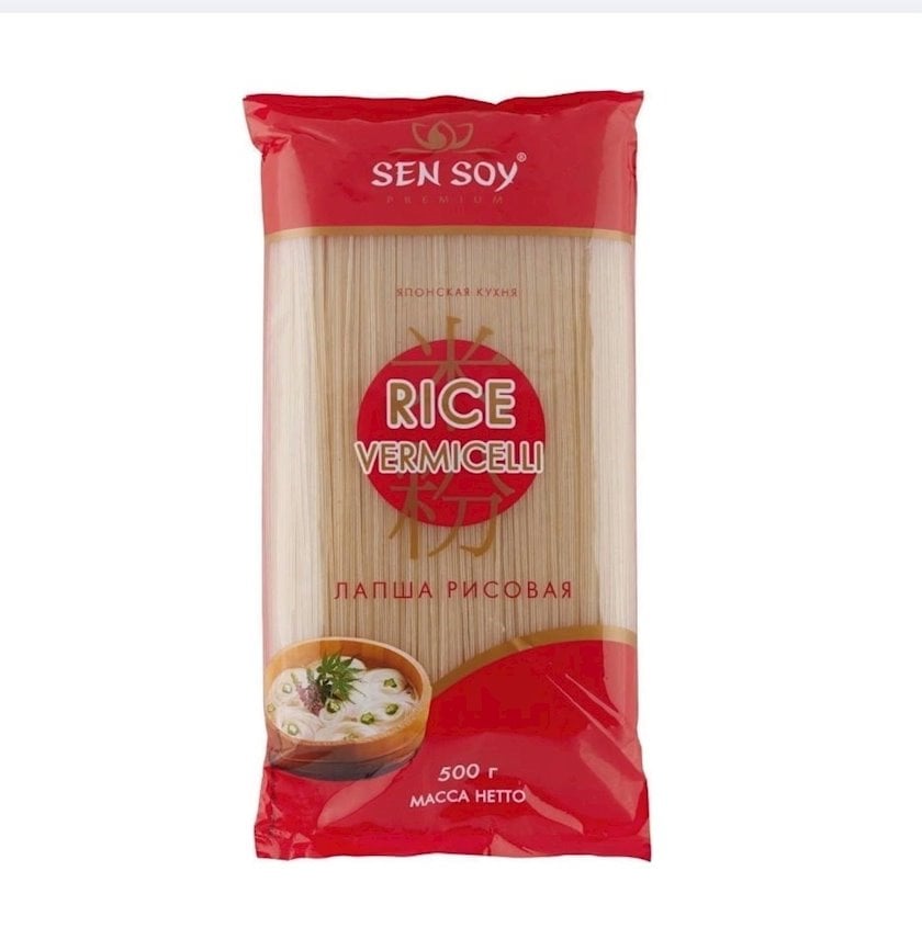 Düyü əriştəsi Sen Soy Rice Vermicelli 500 q