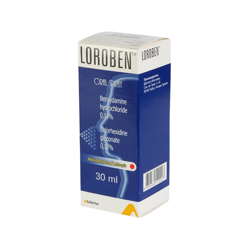 Лоробен оральный спрей, 30 мл - купить в Баку. Цена, обзор, отзывы, продажа