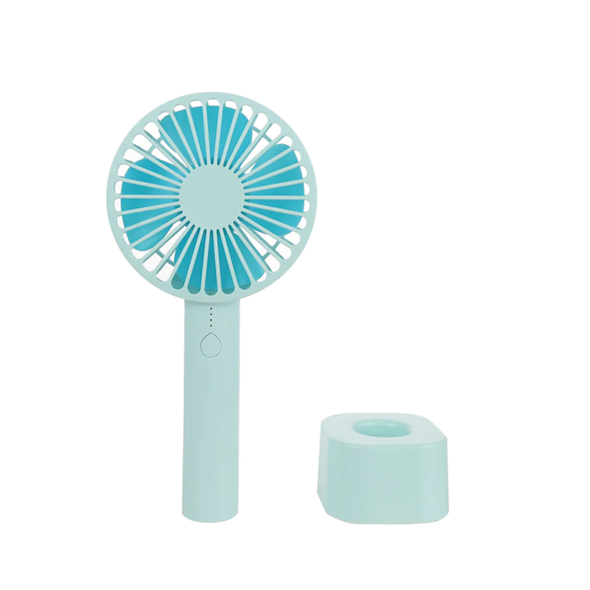 Məişət ventilyatoru Miniso Handheld Small Fan with Base 1200 mAh, mavi