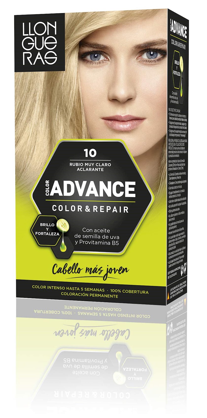 Перманентная краска для волос Llongueras Color Advance No 10 Rubio Muy ...