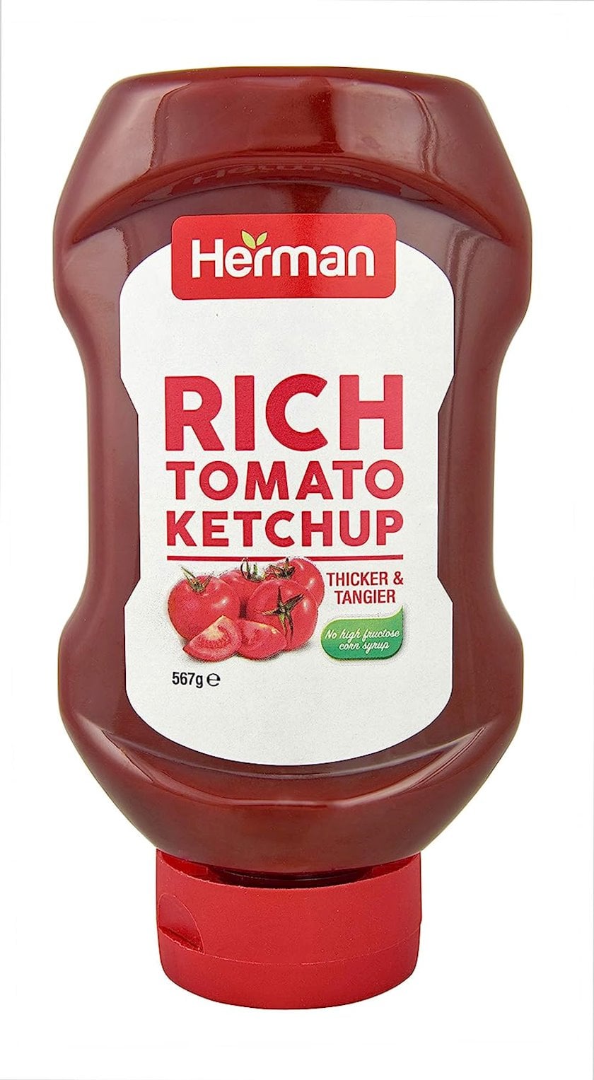 Az kalorili ketçup Herman Rich Tomato, 920 q