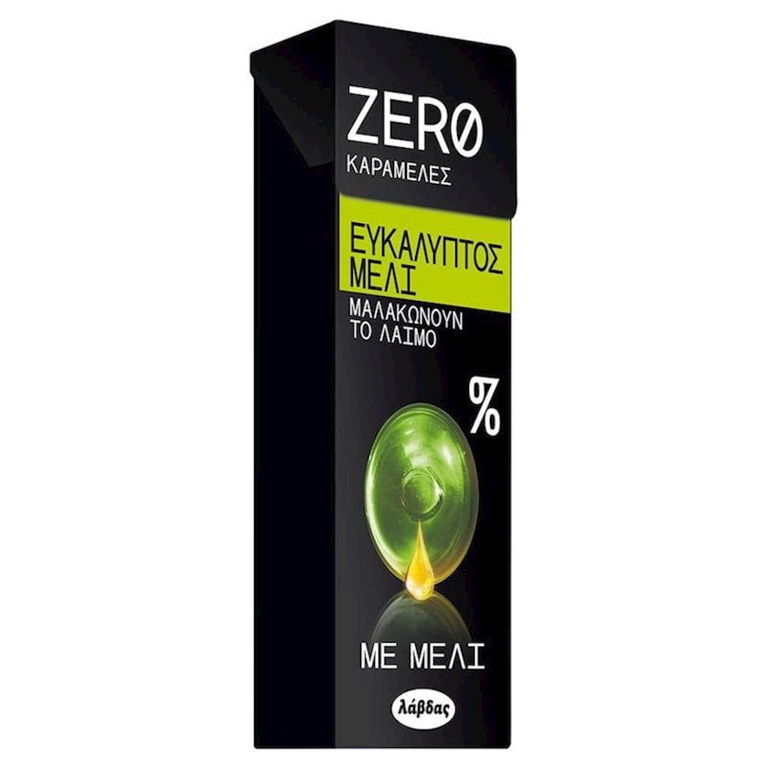 Evkalipt və bal nabatları Zero Candies Eucalyptus & Honey Şəkərsiz 32 q