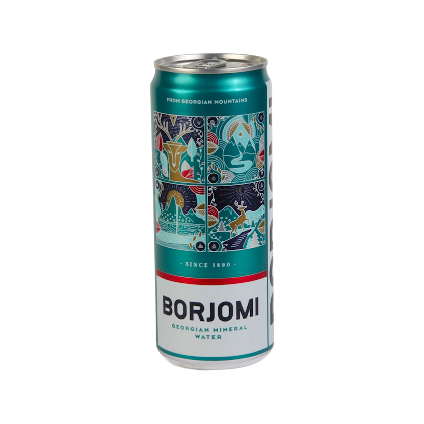 Mineral su Borjomi metal banka 330 ml