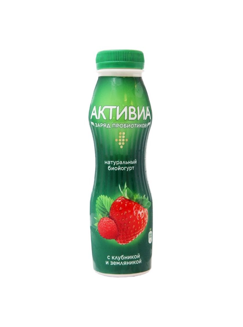 Йогурт питьевой Активиа Клубника-земляника 260 г - купить в Баку. Цена ...