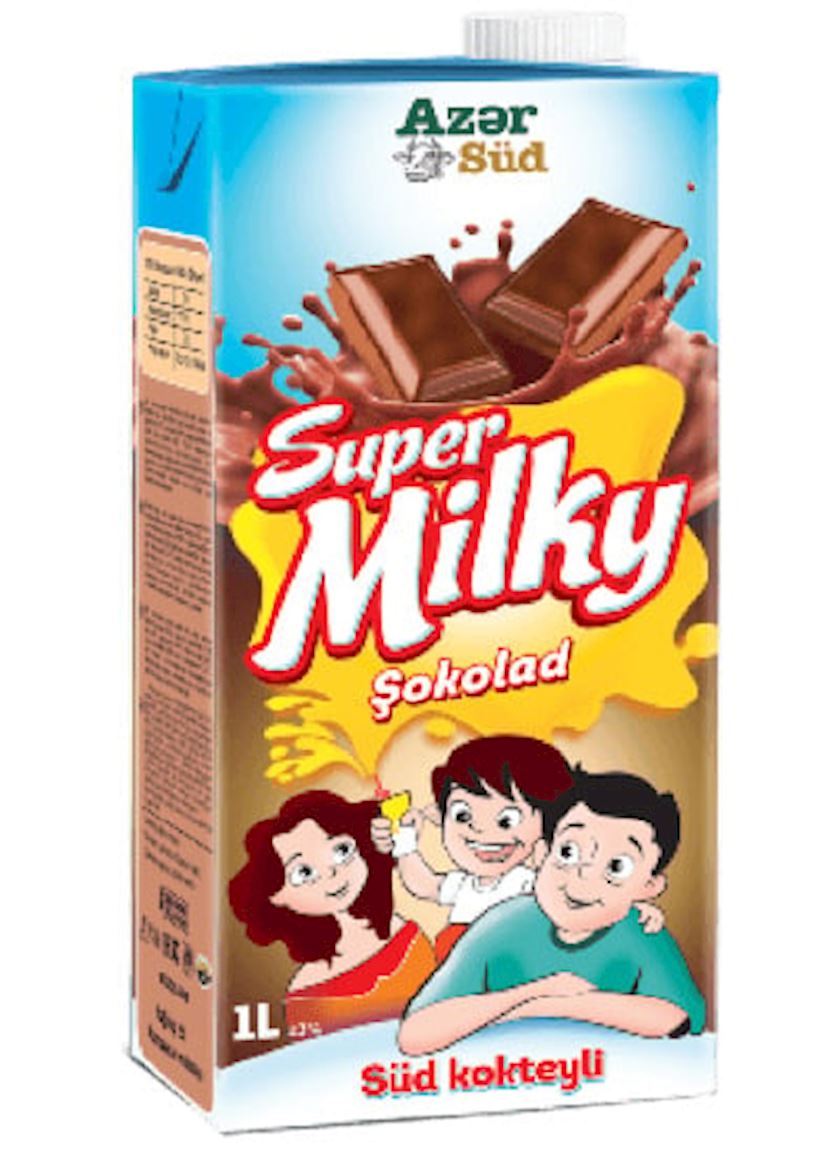 Молоко Super Milky Шоколад 2% 1 л - купить в Баку. Цена, обзор, отзывы ...