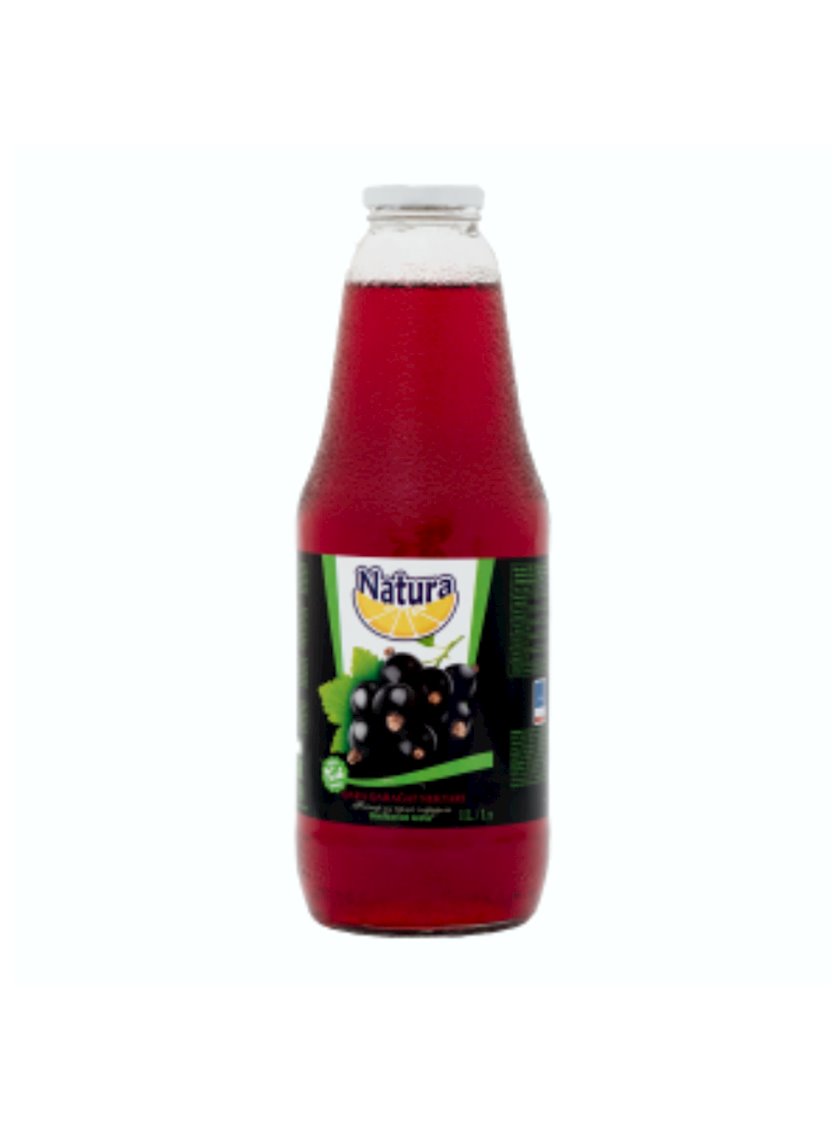 Сок Natura в стеклянной бутылке Черная смородина 1 л - купить в Баку ...