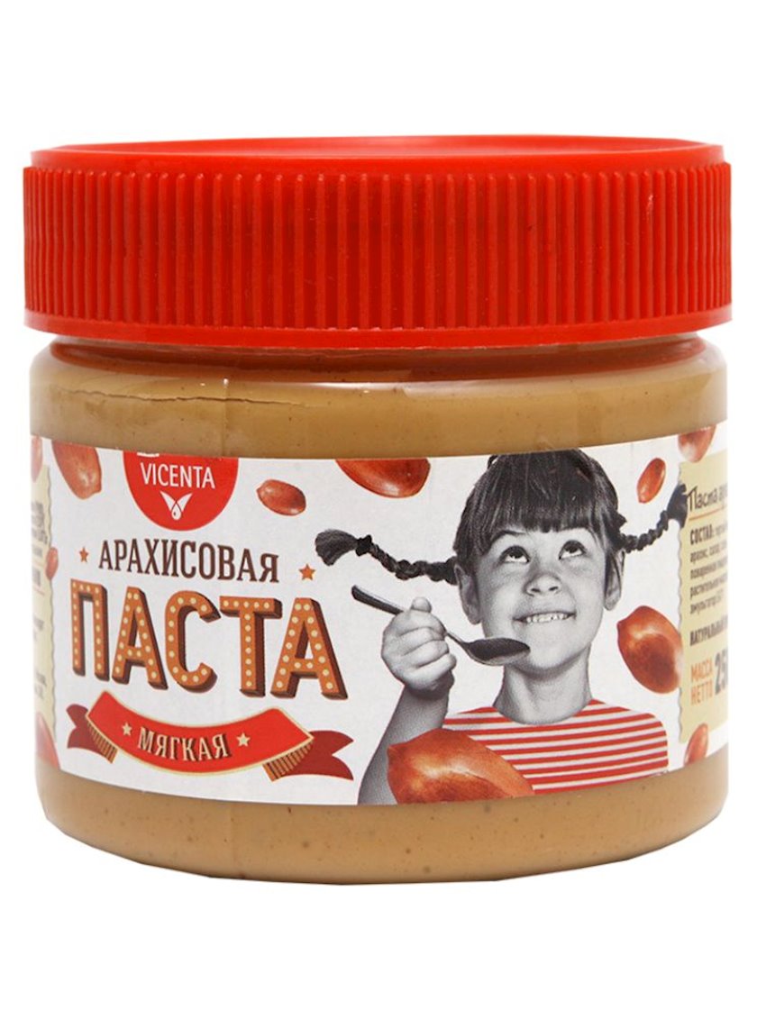 Арахисовая паста Vicenta Мягкая 250 г - купить в Баку. Цена, обзор ...