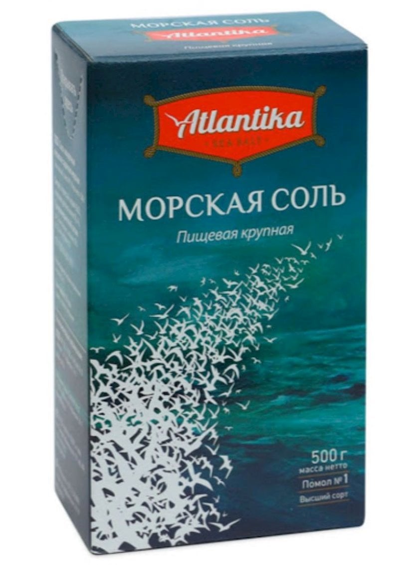 Соль морская Atlantika мелкая 500 г - купить в Баку. Цена, обзор ...