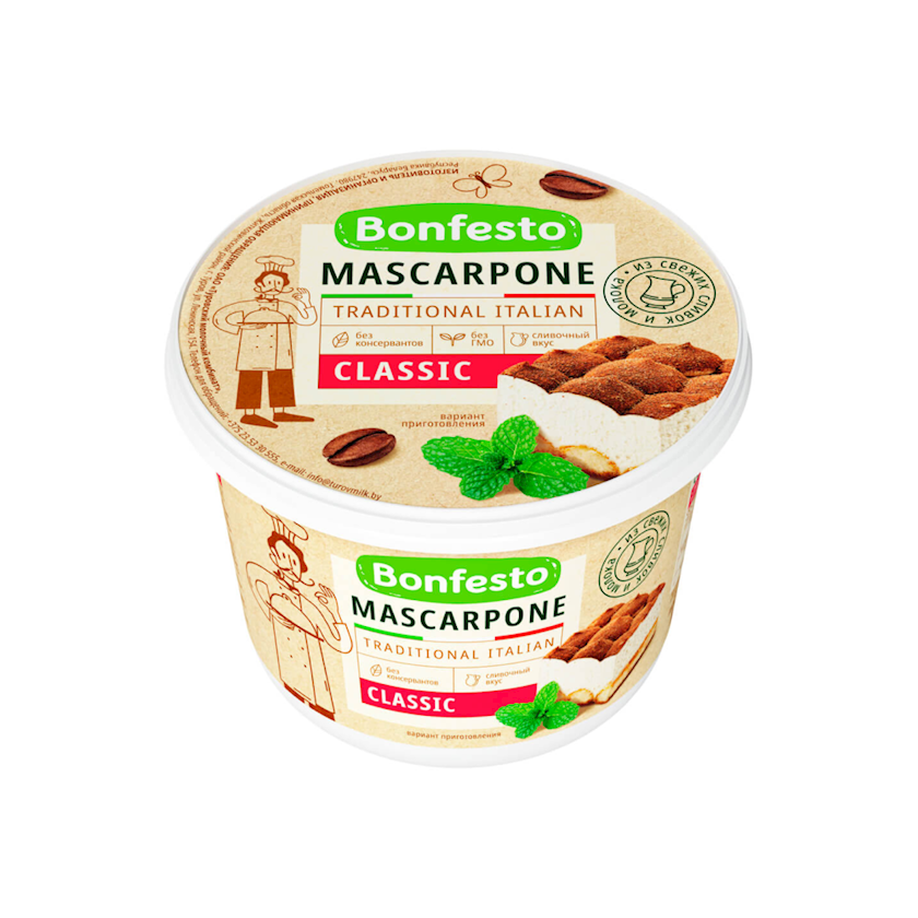 Maskarpone pendiri Bonfesto Mascarpone Traditional 78% 500 q - Qiymeti ...