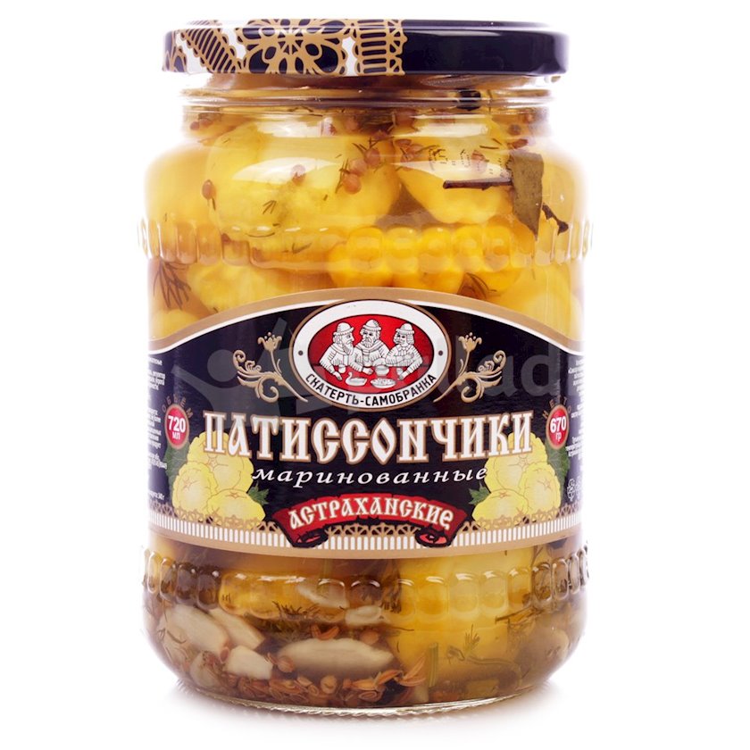 Патиссоны консервированные Скатерть-Самобранка Патиссончики Отборные ...