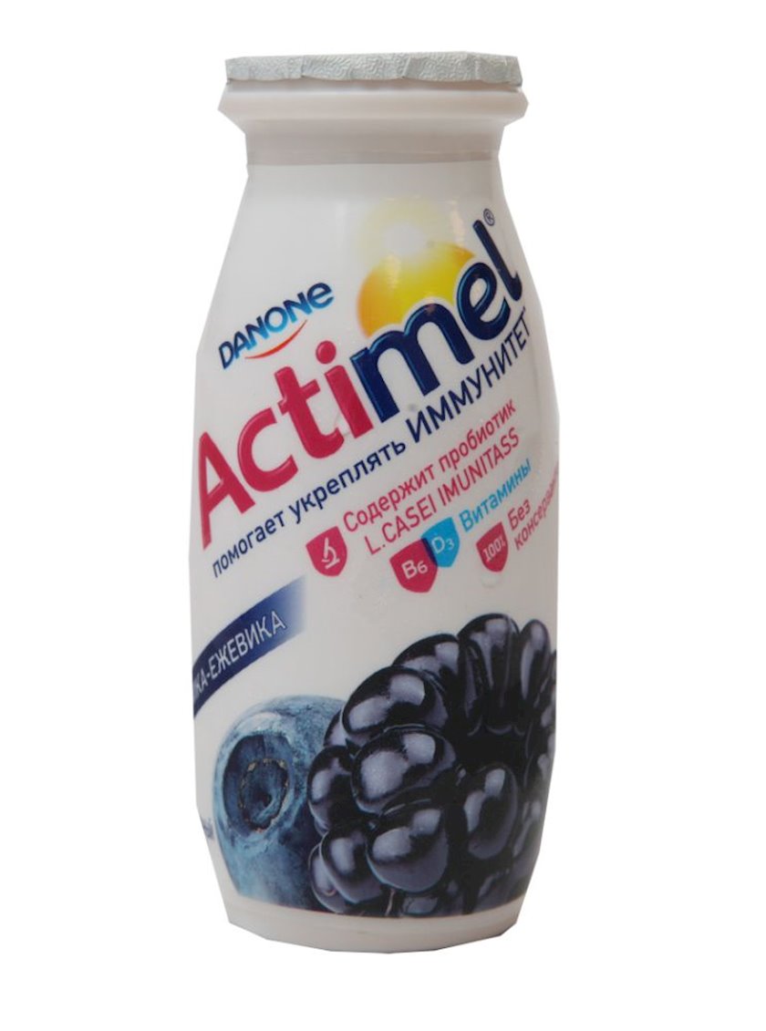 Йогурт питьевой Danone Актимель Черника Ежевика 95 г - купить в Баку ...