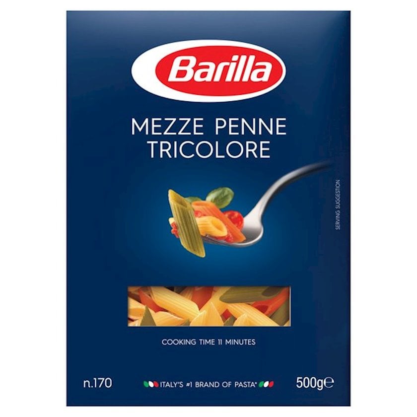 Пенне Ригате Barilla трехцветные 500 г - купить в Баку. Цена, обзор ...
