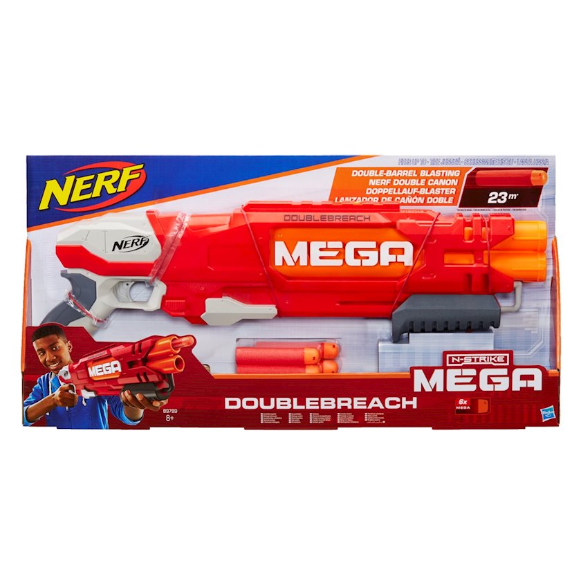 Hasbro Nerf N Strike Mega DoubleBreach Blaster 8 60.5x30.5x6