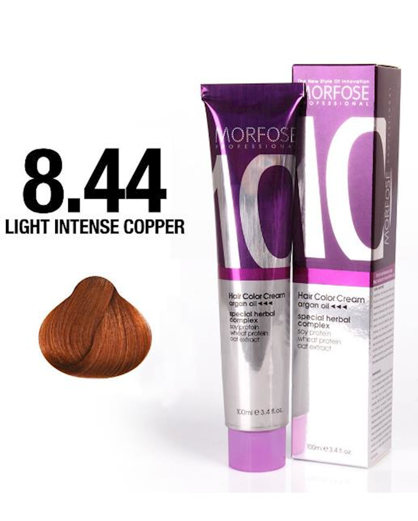 Краска для волос Morfose 8.44 Light Intense Copper 100 мл - купить в ...