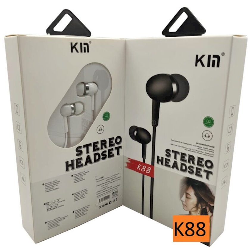 Проводные наушники Kin K-100 Black - купить по выгодной цене | ♢BIRMARKET