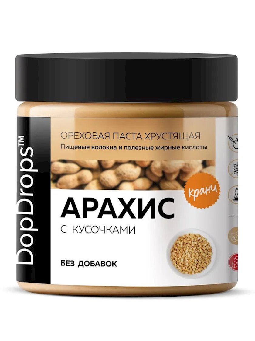 Fıstıq pastası Dopdrops Peanut Butter Crunchy, 500 q