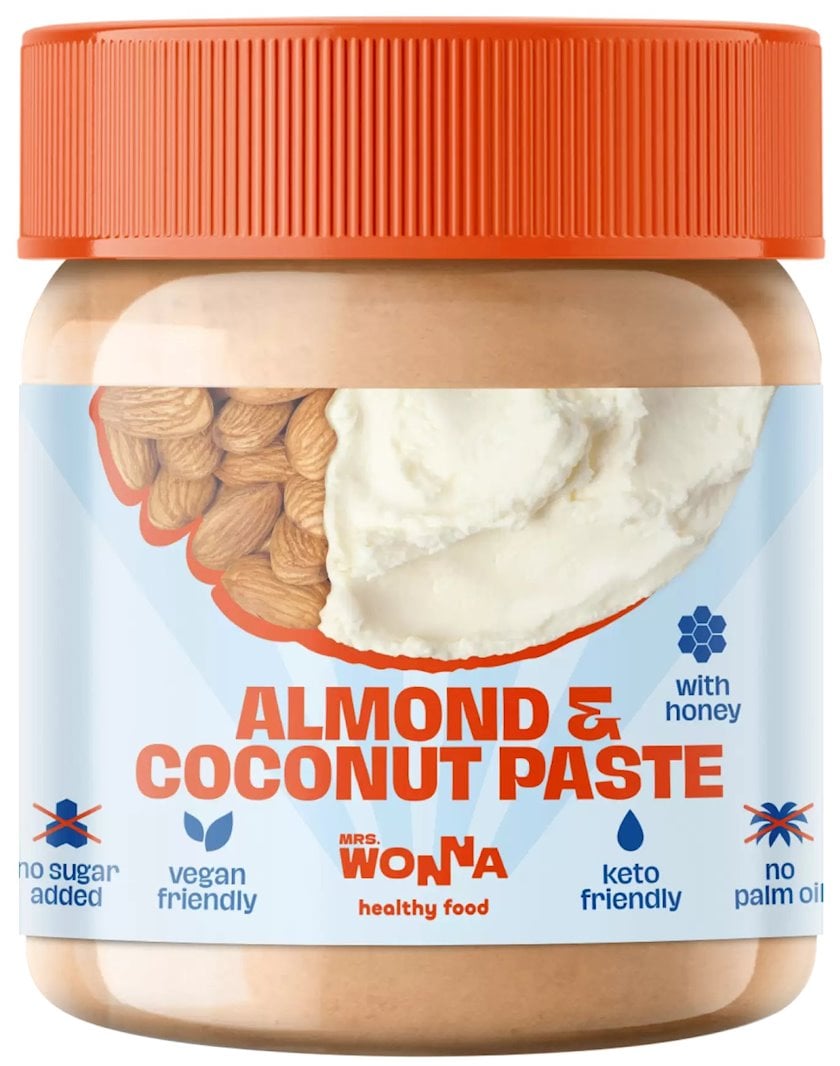 Kokoslu pasta Mrs.Wonna Almond Coconut Paste, 250 q