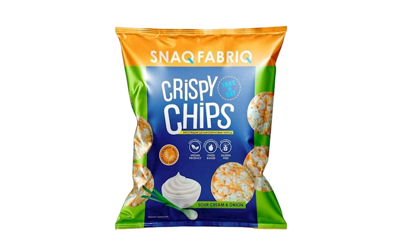 Çips Snaq Fabriq Sour Cream & Onion, tam taxıllı, 50 q, 6 əd