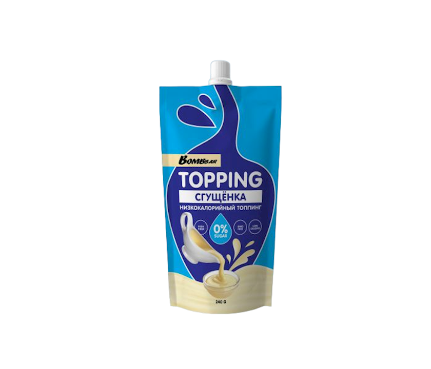 Şirin topping Bombbar Qatılaşdırılmış süd az kalorili, 240 q