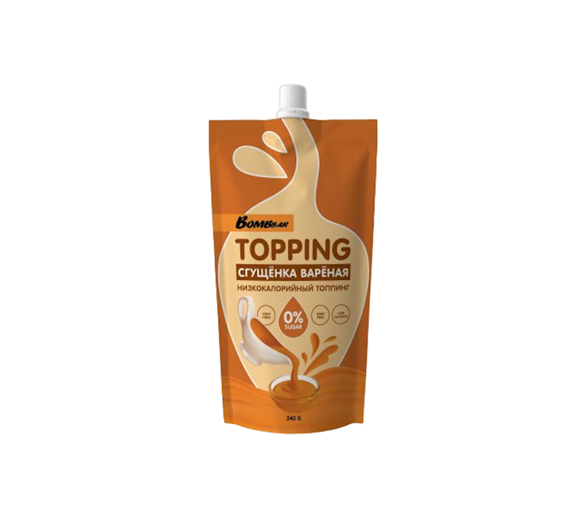 Şirin topping Bombbar Qaynadılmış Qatılaşdırılmış süd az kalorili, 240 q