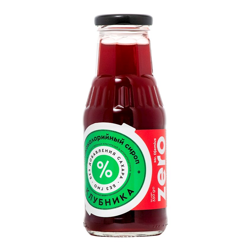 Sirop Mr. Djemius Zero Çiyələk az kalorili, 330 q